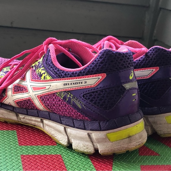 ASICS Gel-Excite 3 Women’s Pink/Purple Athletic Running Sneakers Size 10D - Picture 5 of 11